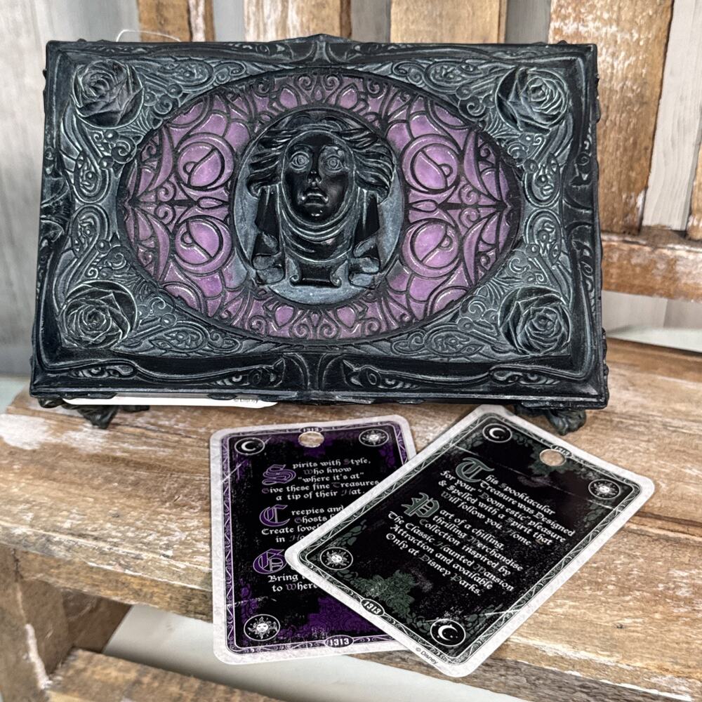 Disney Parks The Haunted Mansion Madame Leota Musical Treasure Jewelry Box New